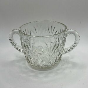 Mid century Glass Sugar Bowl